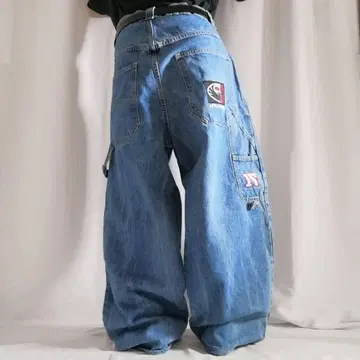 USA 제조 90s 초와이드 NYC TEK 와이드 데님 페인터 배기 38