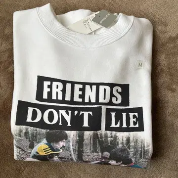 GU 기묘한 이야기 헤비웨이트 맨투맨 L 사이즈 화이트 미지의 세계 지유