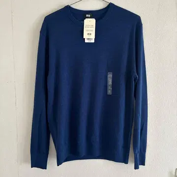 UNIQLO 엑스트라 파인 메리노울 스웨터 M 사이즈 65 Blue