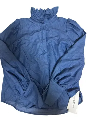 [택 포함] 릴리 브라운 데님 블라우스