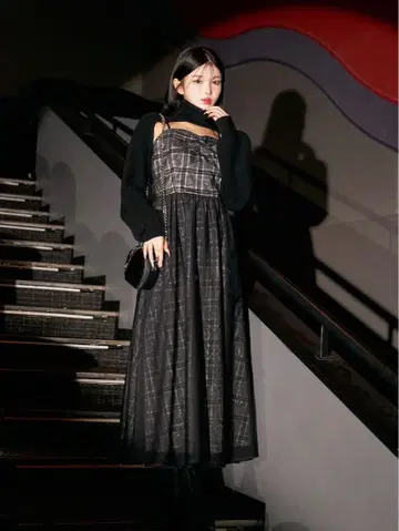 다리치 Darich 롱 원피스 블랙 free