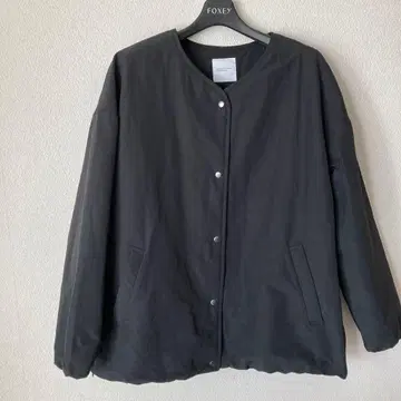 블랙 퀼팅 자켓 단추식