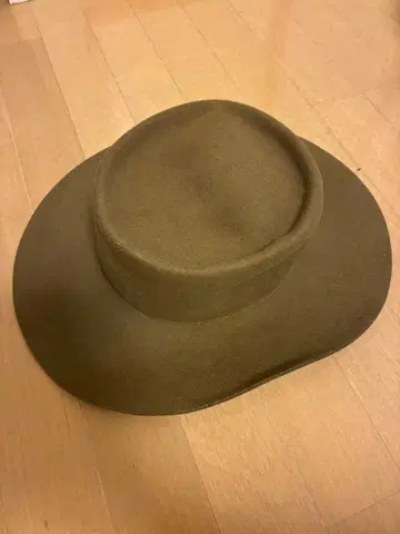 울 햇 57cm 브라운