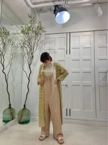 Mylanka 트위드풍 울 라이크 살로펫 38 사이즈