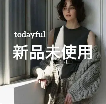 [ 미사용 새상품 ] todayful 가디건 니트 핸드메이드 페루