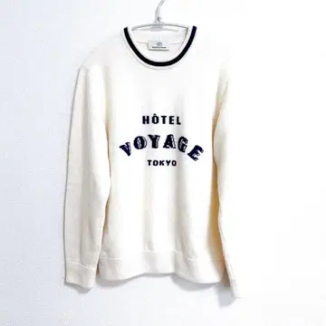 [ MAISON et VOYAGE ] 캐시미어 로고 크루넥 니트