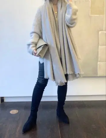 FABIO RUSCONI for AMARC 스트레치 니하이 부츠