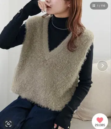 Discoat 전후 2WAY 페더 얀 숏 베스트