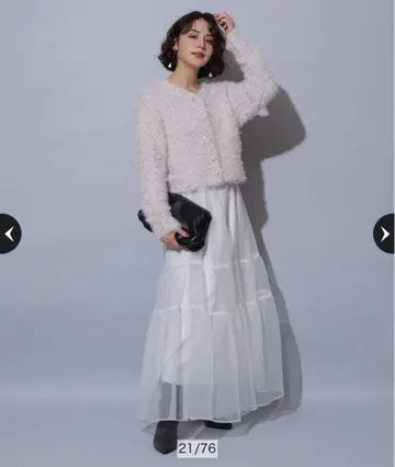 [ 새상품 ] Arpege story 오간자 캉캉 스커트