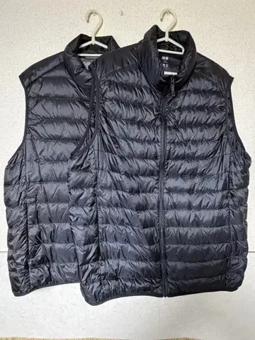 UNIQLO 유니클로 울트라 라이트 다운 베스트 XXL 블랙 2벌 세트