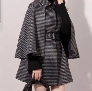 Chico 케이프 코트 벨트 포함