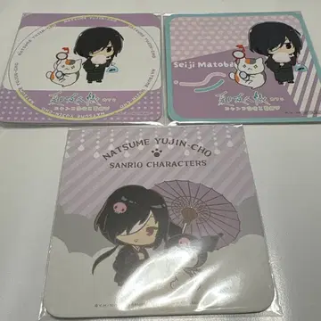 나츠메 우인장 여름 놀이 카페 시부야 산리오 마토바 세이지 특전 코스터