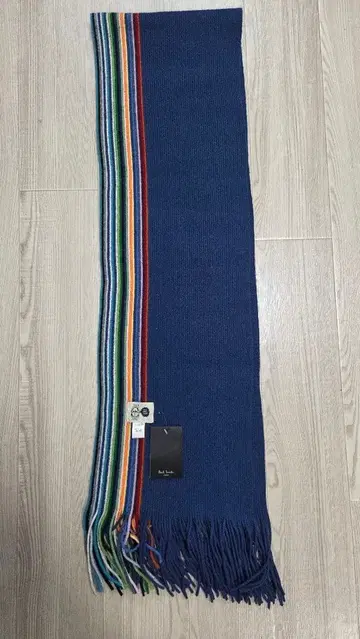 폴 스미스 진스 네이비 스트라이프 머플러