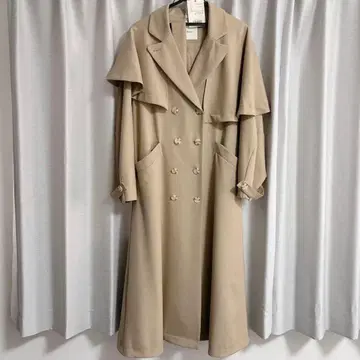 eaphi ASYMMETRY CAPE TRENCH COAT 베이지2