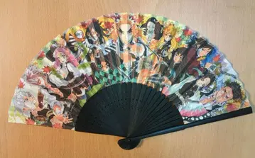 귀멸의 칼날 부채 컬러풀