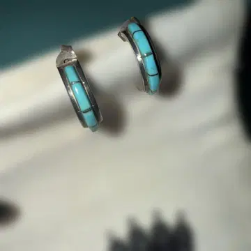 Harpo 실버 터콰이즈 귀걸이