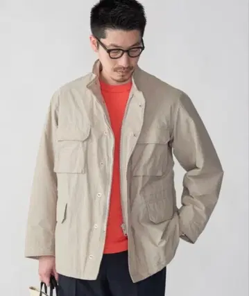 SHIPS 라이트 나일론 충전솜 M-65 밀리터리 블루종