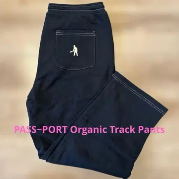 PASS~PORT 트랙 팬츠 스웨트 팬츠 블랙 미사용 새상품