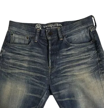 VANQUISH 이시카와 료 콜라보레이션 블루 데님 청바지 스트레치