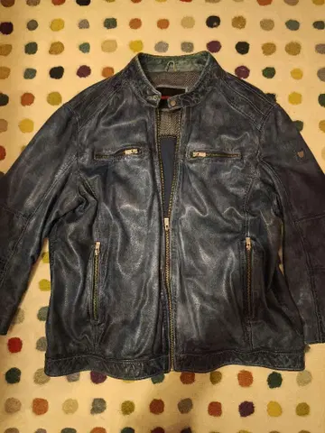 LLOYD 다크 블루 싱글 라이더 자켓