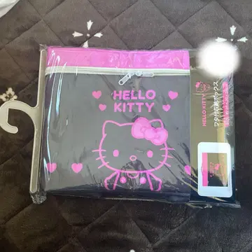 헬로키티 블랙 핑크 키티 뚜껑 있는 수납 박스 산리오 아베일