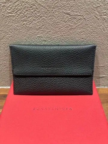 BONAVENTURA 블랙 가죽 티슈 케이스