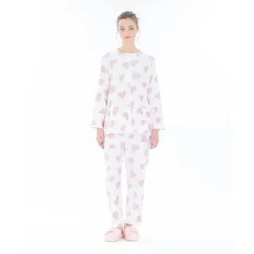 나르에 모코모코 스노우 파우더 페플럼 하트 파자마