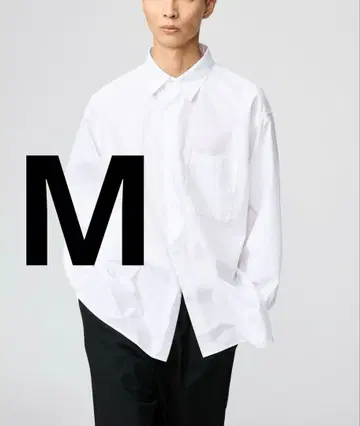 [ 완판템 ] UNIQLO:C 브로드 오버 사이즈 셔츠 화이트 무지 M