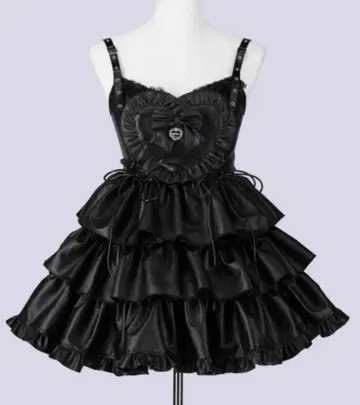 QOOZA IMVAL / 프릴 하트 드레스 원피스