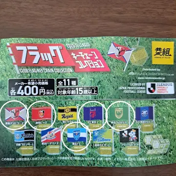 J리그 플래그 키체인 컬렉션 5세트