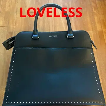 LOVELESS 스터드 장식 블랙 핸드백