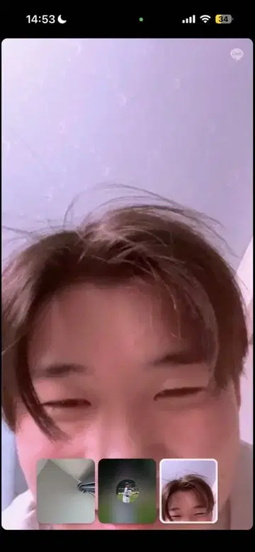 비디오 통화 중인 봉제 인형