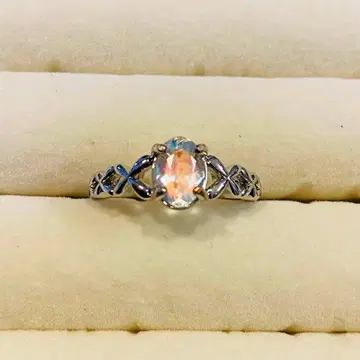 안데신 래브라도 라이트 실버 반지 클래식