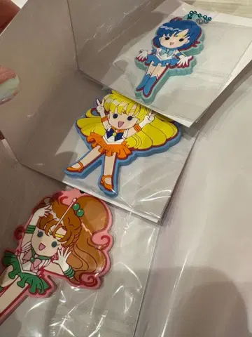 세일러문 스토어 오리지널 러버 마스코트 3개 세트 미사용