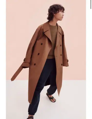 [ 미사용 새상품 ] 유니클로 U 블록 테크 트렌치코트