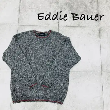 [ 새상품급 ] Eddie Bauer 빈티지 니트 그레이 심플한 디자인