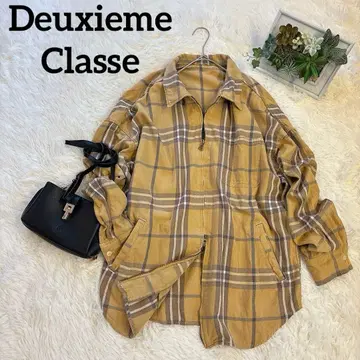Deuxieme Classe 두지엠 클라세 체크 ZIP 셔츠