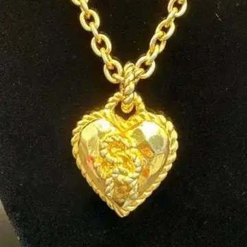 소니아 리키엘 목걸이 하트 SR 로고 빈티지 망치 무늬 '109