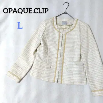 오페크닷클립 노카라 트위드 자켓 세레모니 엄마 여성 수트