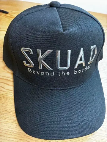 스쿼드 모자 블랙 실버 오리지널 캡