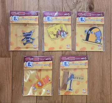 톰과 제리 해피 복권 E상 아크릴 키링 5개 세트