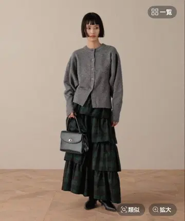 로리즈팜 체크 캉캉 스커트