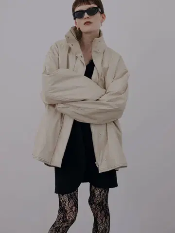 Ameri PASTING LIKE FAKE LEATHER JACKET S