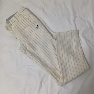 MASTER BUNNY EDITION 여성 팬츠 화이트 스트라이프