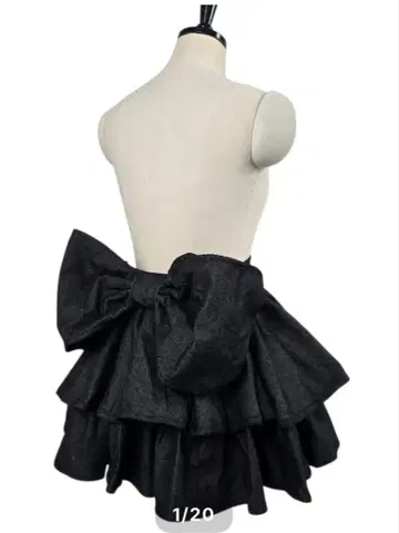 lilLilly Starry 프릴 데님 미니 스커트