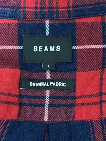 BEAMS USED 체크 무늬 플란넬 셔츠 L 사이즈