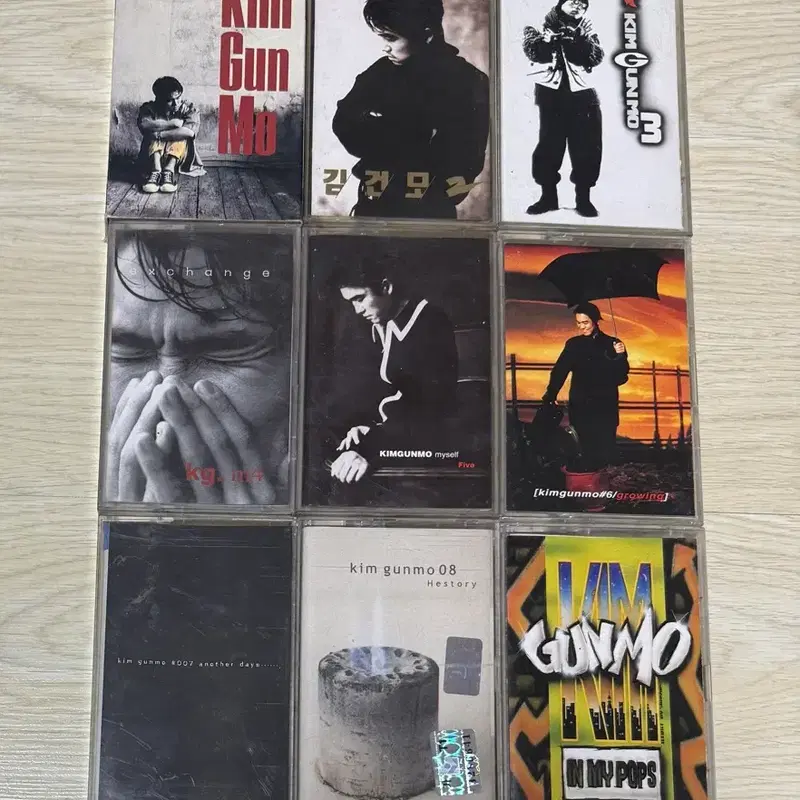 김건모 1집~8집 + pop & live 카세트테이프