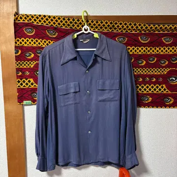 50s 레이온 셔츠 사이즈 XL 오니 페이드