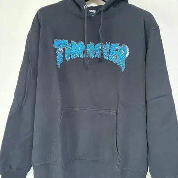 THRASHER 블랙 후드티 L 사이즈