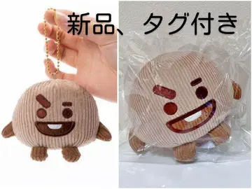 [ SUGA ] BTS BT21 코듀로이 키링 & 봉제 인형 SHOOKY